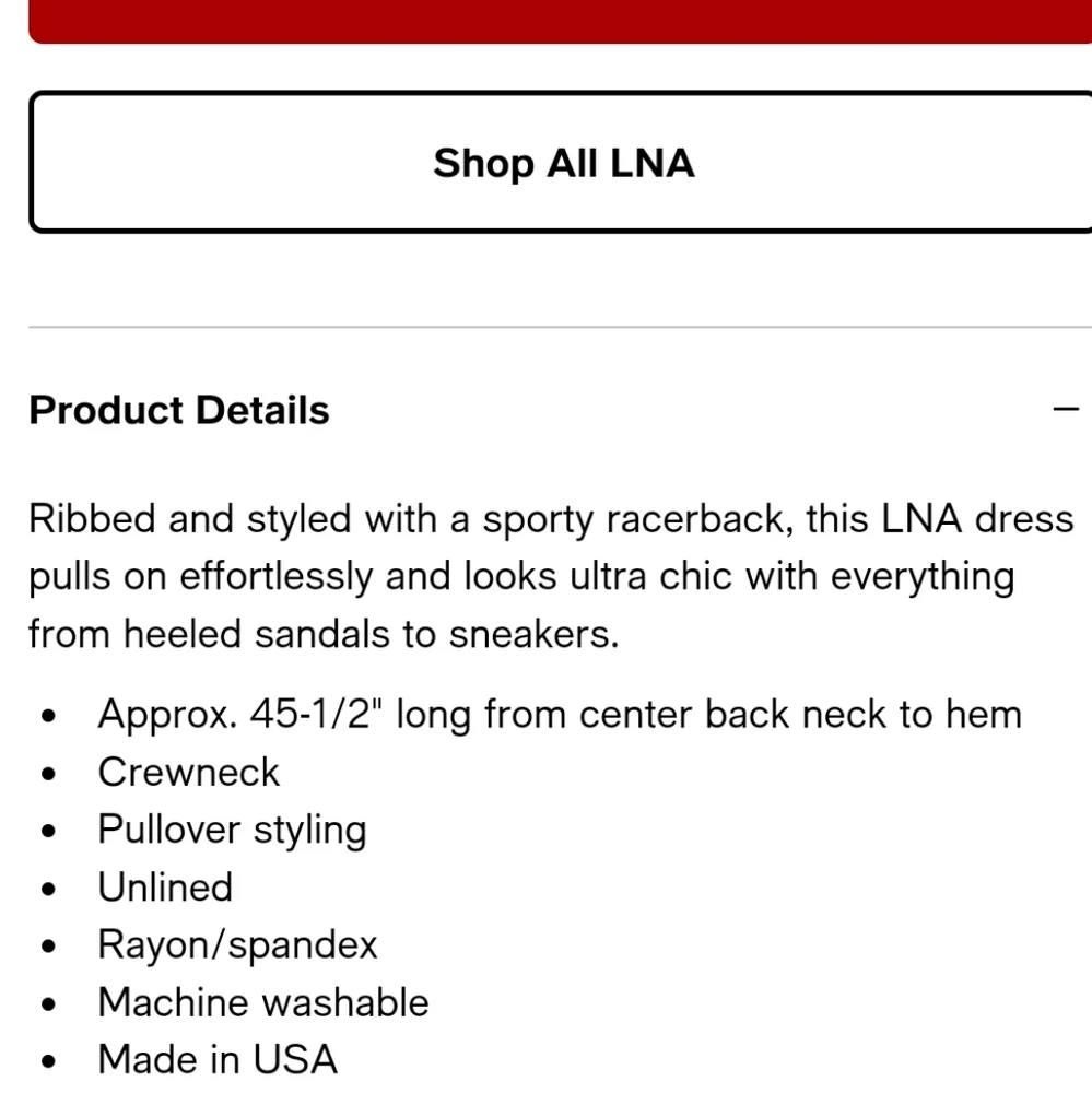 LNA Rilynn Razorback Ribbed Dress - Picture 7 of 9